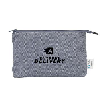 Logo trade promotional items image of: Wolkat Safi Recycled Textile Cosmetic Bag