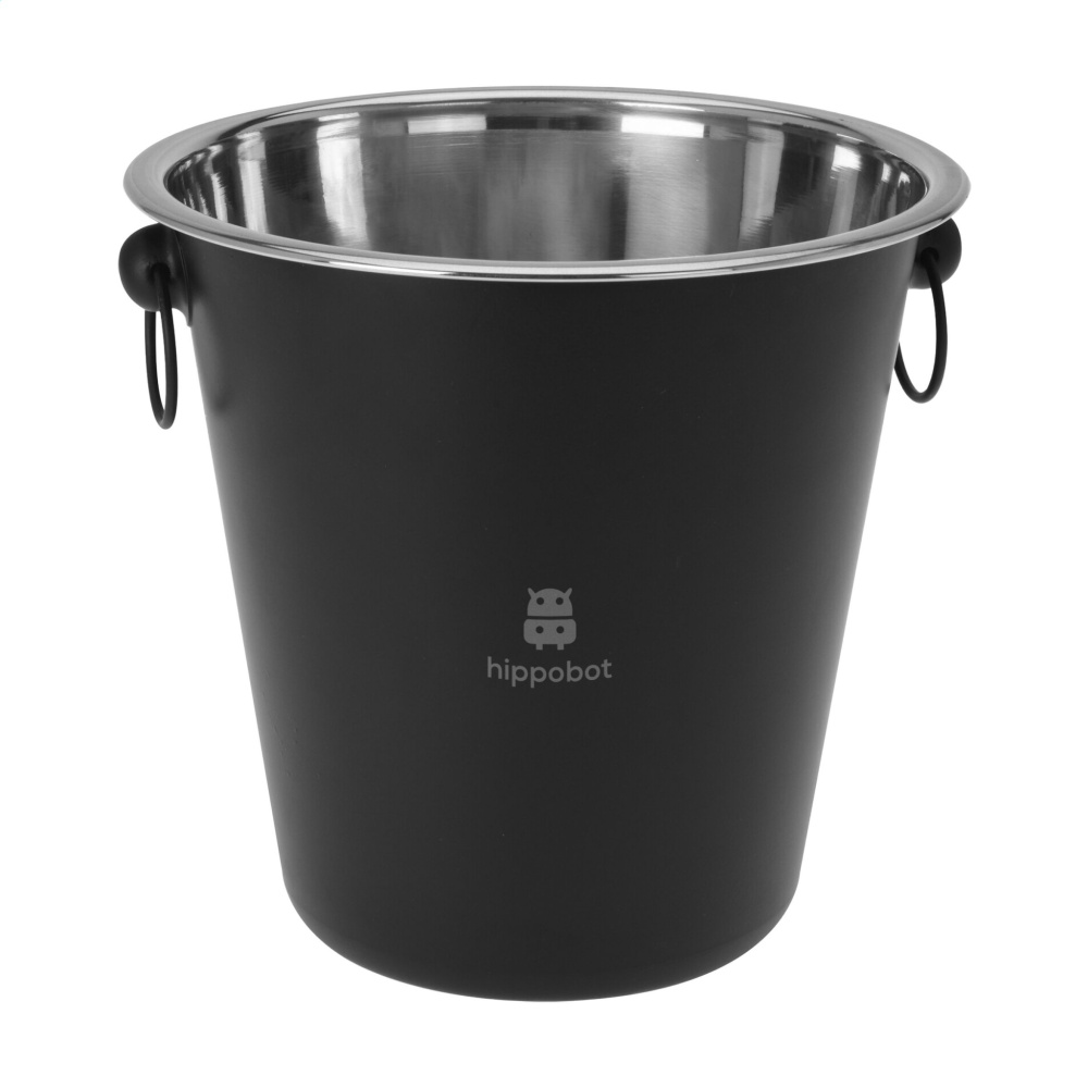 Logo trade promotional products image of: CoolBlack Champagne Bucket