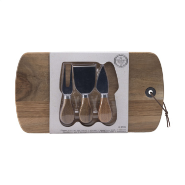 Logo trade promotional merchandise photo of: Cheese Platter Set 4-pcs
