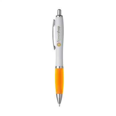 Logo trade corporate gifts image of: Athos White pen