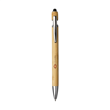 Logo trade promotional giveaway photo of: Luca Touch Bamboo stylus pen