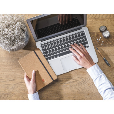 Logo trade promotional merchandise picture of: CorkNote A5 Paper notebook