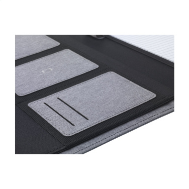 Logo trade corporate gifts image of: Quest Portfolio RCS RPET A4  document folder