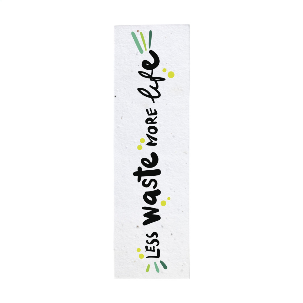 Logo trade promotional merchandise photo of: Seed Paper Bookmark