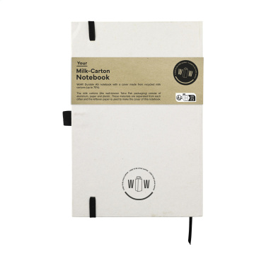 Logo trade promotional products image of: Milk-Carton Paper Notebook A5