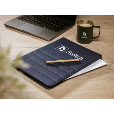 Logo trade promotional products image of: Quincy Portfolio RPET A4 document folder