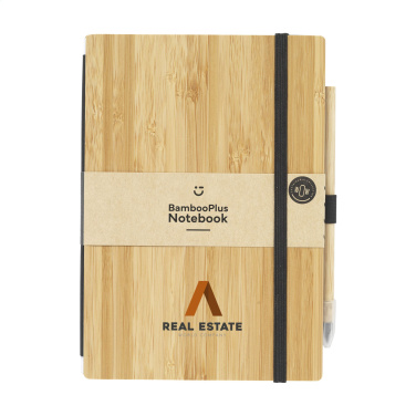 Logotrade corporate gift picture of: BambooPlus Paper Notebook A5 - Inkless Pen