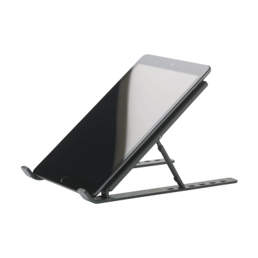 Logo trade promotional gifts image of: Standby GRS Recycled Alu Laptop Stand