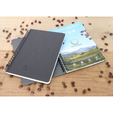 Logotrade promotional item picture of: Coffee Paper Notebook Wire-O A5