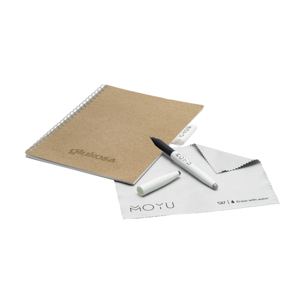 Logo trade promotional merchandise image of: MOYU Erasable Stone Paper Notebook CraftCover 18 pages