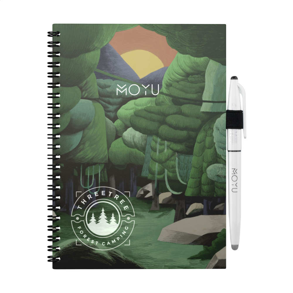 Logotrade advertising product picture of: MOYU Erasable Stone Paper Notebook Custom SoftCover