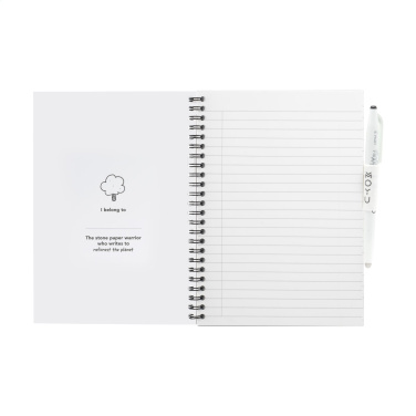 Logo trade corporate gifts image of: MOYU Erasable Stone Paper Notebook Custom SoftCover