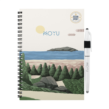 Logo trade corporate gift photo of: MOYU Erasable Stone Paper Notebook Custom SoftCover