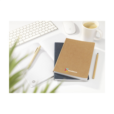 Logotrade promotional item image of: Paper Notebook GRS Washable Kraft Cover A5