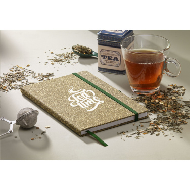 Logotrade promotional merchandise picture of: TeaGround Cork Paper Notebook A5