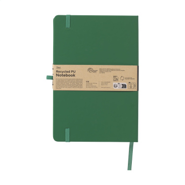 Logotrade promotional items photo of: Recycled GRS PU Paper Notebook A5