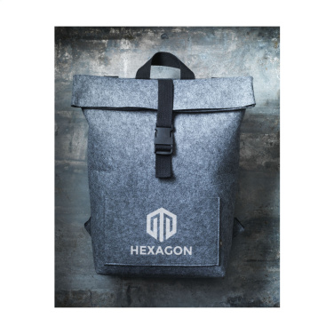 Logo trade advertising products image of: Nolan GRS RPET Felt backpack