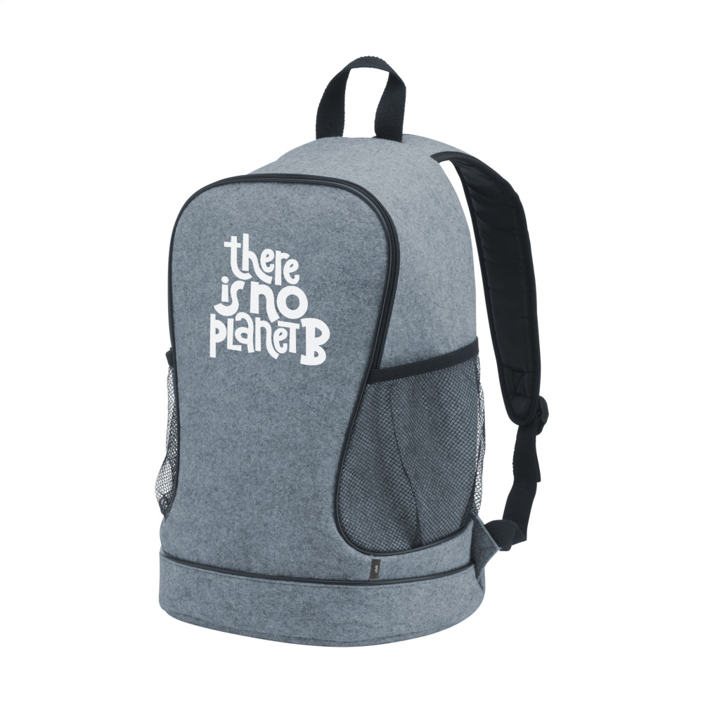 Logo trade business gifts image of: PromoPack Felt Gym Bag backpack