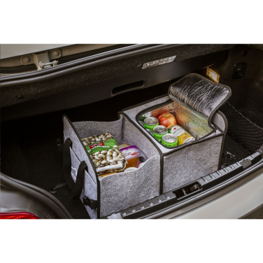 Logo trade promotional gifts picture of: Trunk GRS RPET Felt Organiser Cooler bag
