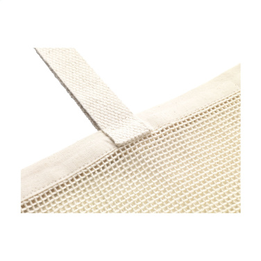 Logo trade promotional products image of: Natura Organic Mesh Shopper (180 g/m²) shopping bag