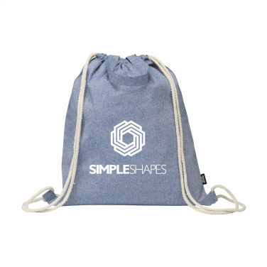 Logo trade advertising products picture of: GRS Recycled Cotton PromoBag Plus (180 g/m²) backpack