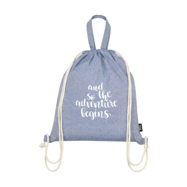 Logotrade promotional item picture of: GRS Recycled Cotton PromoBag Plus (180 g/m²) backpack
