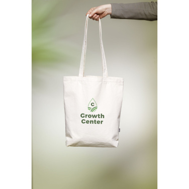 Logo trade promotional gifts image of: GRS Recycled Canvas Bag Natural (260 g/m²)