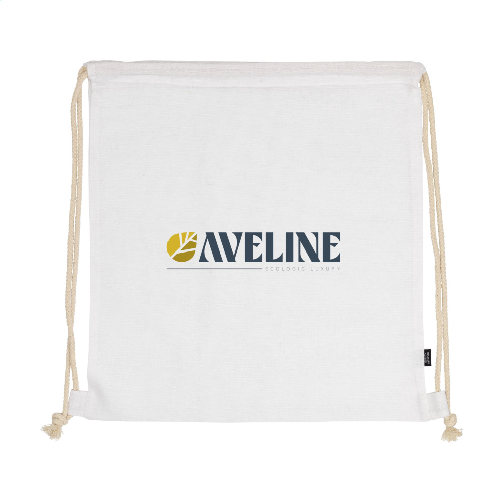 Logotrade promotional giveaway image of: PromoColour GRS Recycled Cotton Backpack (150 g/m²)