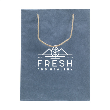 Logo trade promotional product photo of: Leaf It Bag recycled with jeans fibres (180 g/m²) L