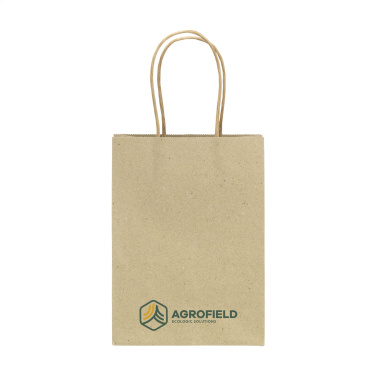 Logo trade advertising products picture of: Leaf It Bag recycled grass paper (120 g/m²) S