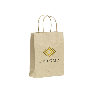 Logotrade business gift image of: Leaf It Bag recycled grass paper (120 g/m²) M