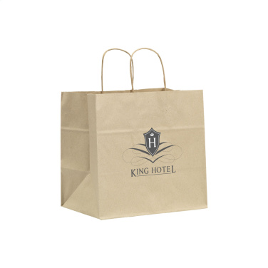 Logo trade corporate gifts image of: Leaf It Bag recycled grass paper (90 g/m²) L