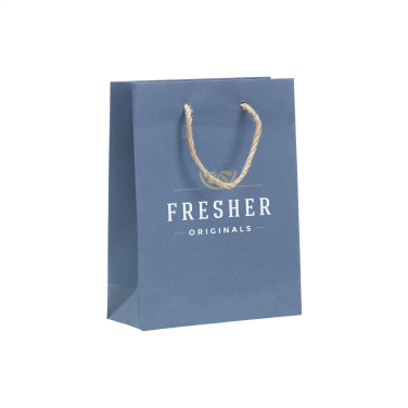 Logo trade promotional merchandise picture of: Leaf It Bag recycled with jeans fibres (180 g/m²) S