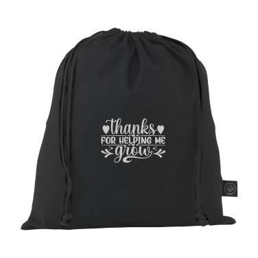 Logotrade promotional merchandise picture of: Gift Pouch GRS Recycled Cotton (150 g/m²) M