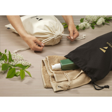 Logotrade promotional product picture of: Gift Pouch GRS Recycled Cotton (150 g/m²) L