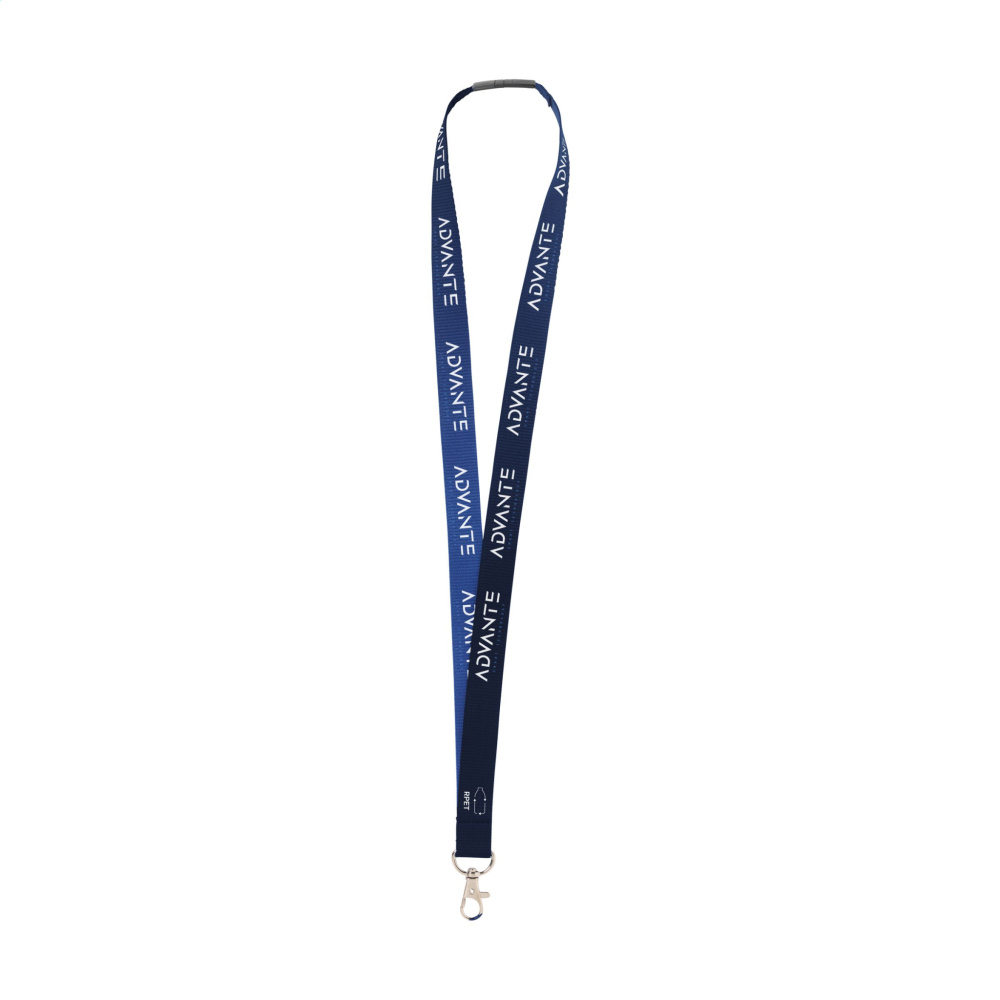 Logo trade business gifts image of: Lanyard Sublimation Safety RPET 2 cm lanyard