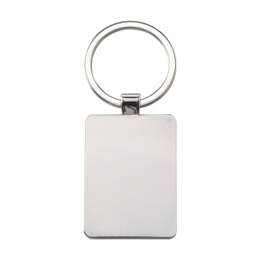 Logotrade promotional giveaway image of: Bamboo Key Rectangle keyring
