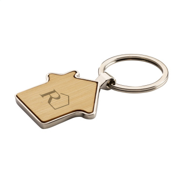 Logo trade corporate gifts picture of: Casa bamboo keyring