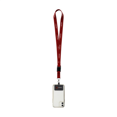 Logo trade corporate gifts image of: Lanyard Sublimatie Buckle RPET 2 cm with Patch keycord