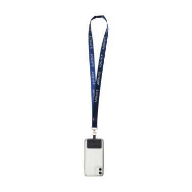 Logo trade promotional gift photo of: Lanyard Sublimation Safety RPET 2 cm with Patch