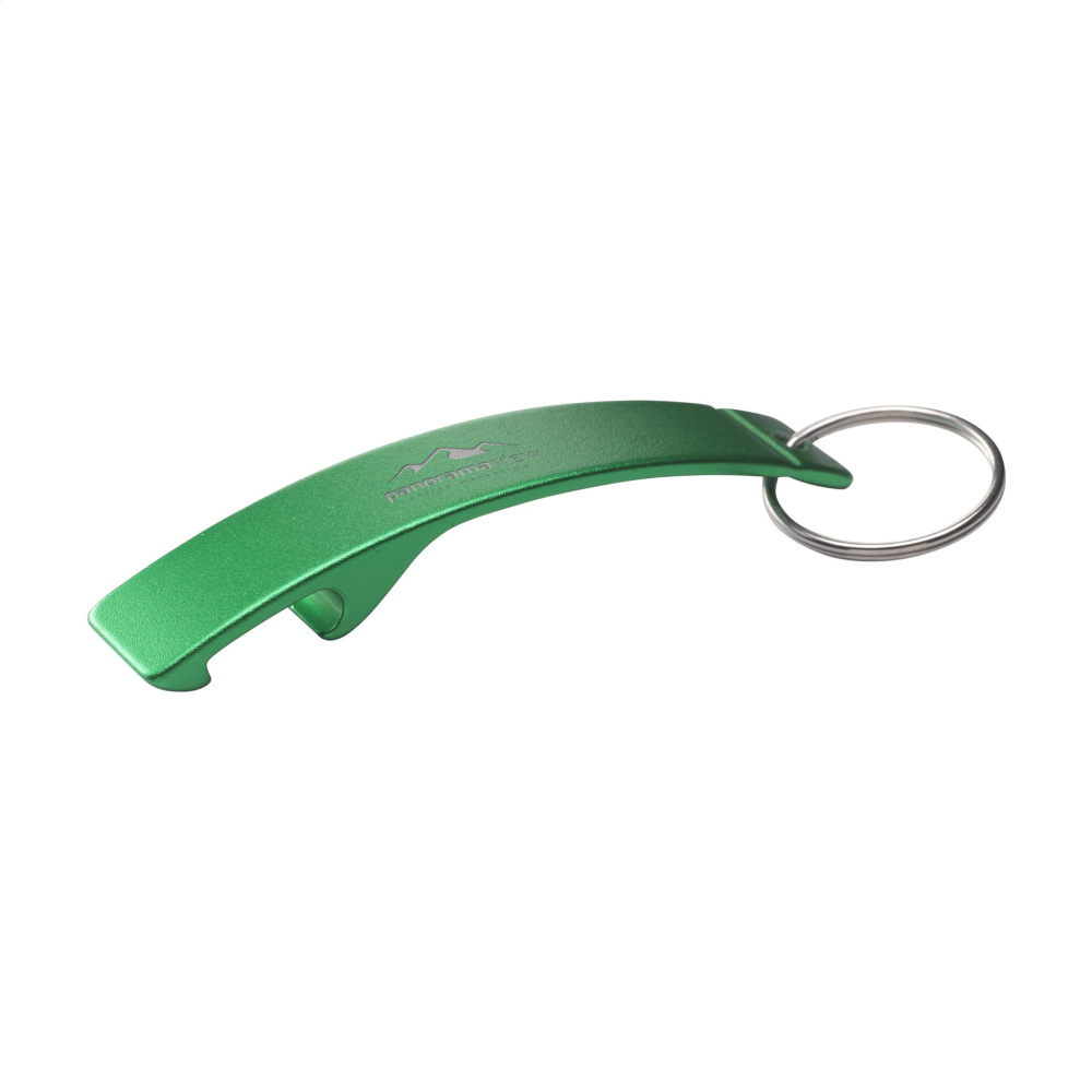 Logo trade promotional item photo of: Alu Opener GRS Recycled keyring