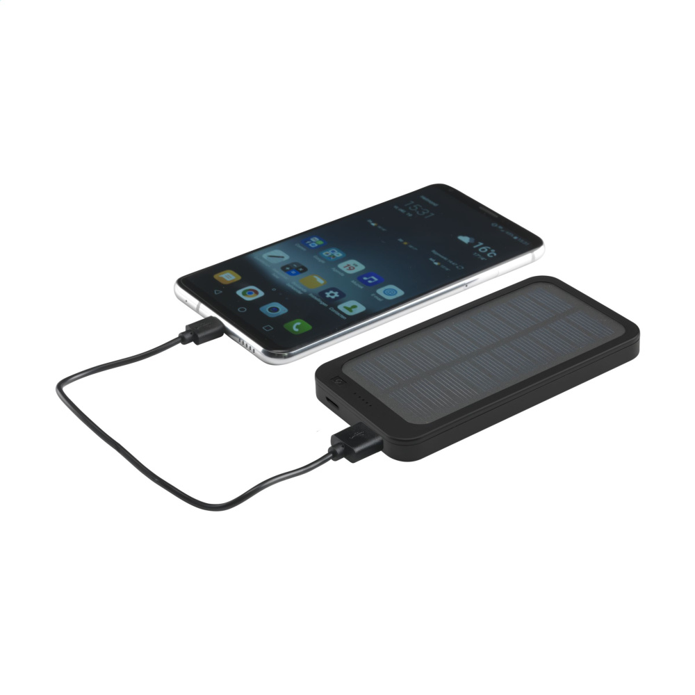 Logo trade promotional merchandise photo of: Solar RCS Powerbank 4000 power charger