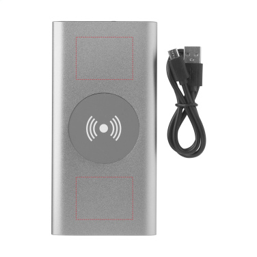 Logotrade advertising products photo of: Aluminium 8000 Wireless Powerbank wireless charger