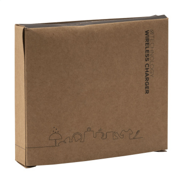 Logo trade promotional gifts image of: Bamboo 10W Wireless Charger wireless fast charger