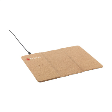 Logotrade promotional merchandise picture of: Cork Wireless Charging Mousepad