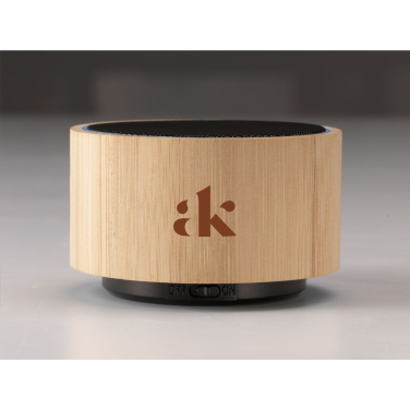 Logotrade promotional item picture of: Wave Bamboo Wireless Speaker
