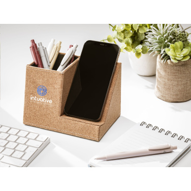 Logo trade promotional products picture of: Ecork Pen Holder Wireless Charger