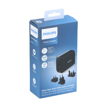 Logo trade promotional giveaway photo of: Philips Travel Charger