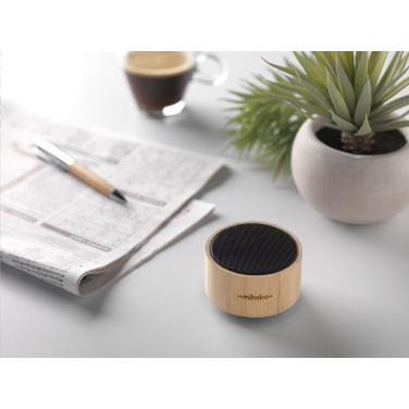 Logo trade promotional giveaway photo of: Wave Bamboo Wireless Speaker