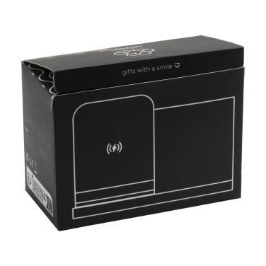 Logotrade promotional merchandise picture of: Bamboo Boss 15W charger/pen holder